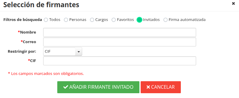 Restricción activa: CIF
