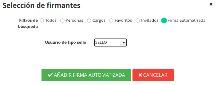 Incluir firma automatizada
